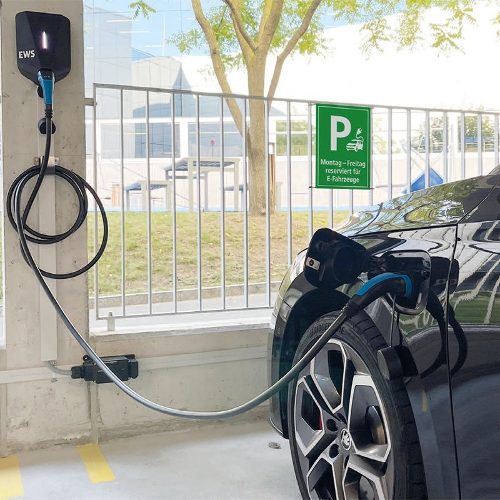 Free e-charging stations for employees