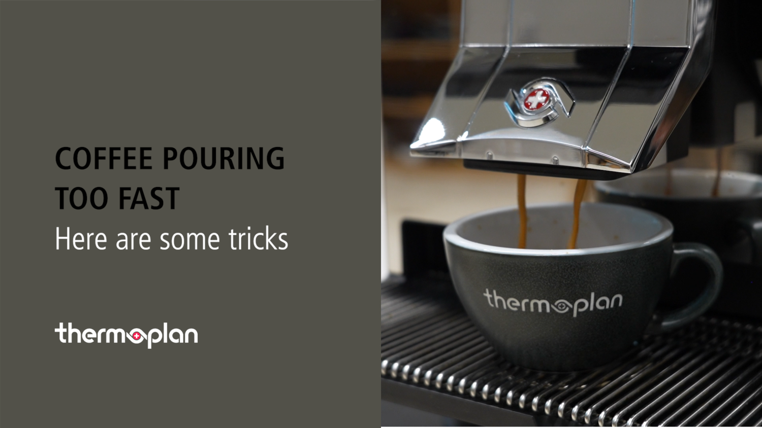 Coffee pouring too fast