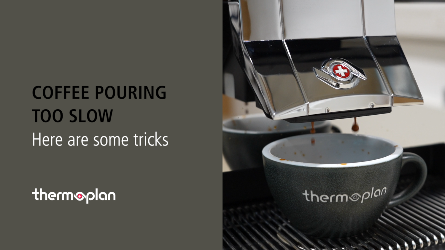 Coffee pouring too slow