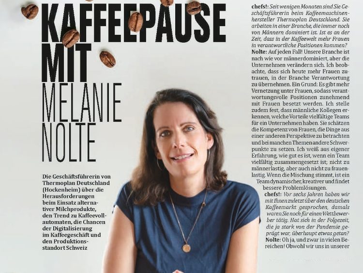 Kaffeepause mit Melanie Nolte