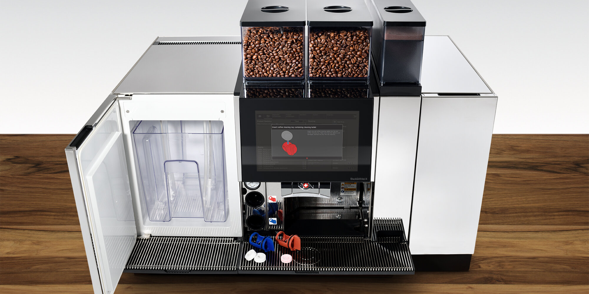 Cleaning fully automatic coffee machines