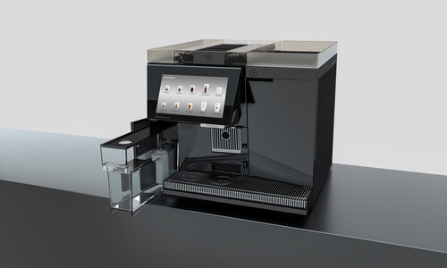 Water tank professional black coffee machine