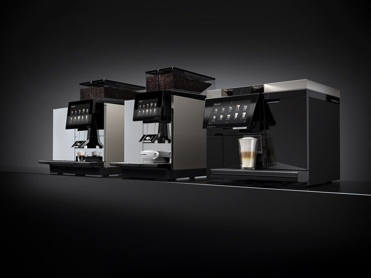 Coffee machines with coffee drinks