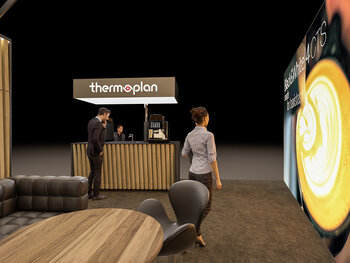 Neuer Messestand für die Latte Art Weltmeisterschaften