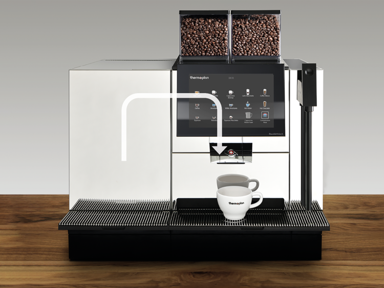 Kaffeemaschine mit Pitcher Foam zum automatischen Milchaufschäumen